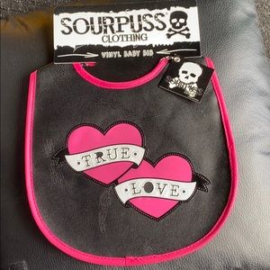COPY - Sourpuss clothing true love girls baby bib